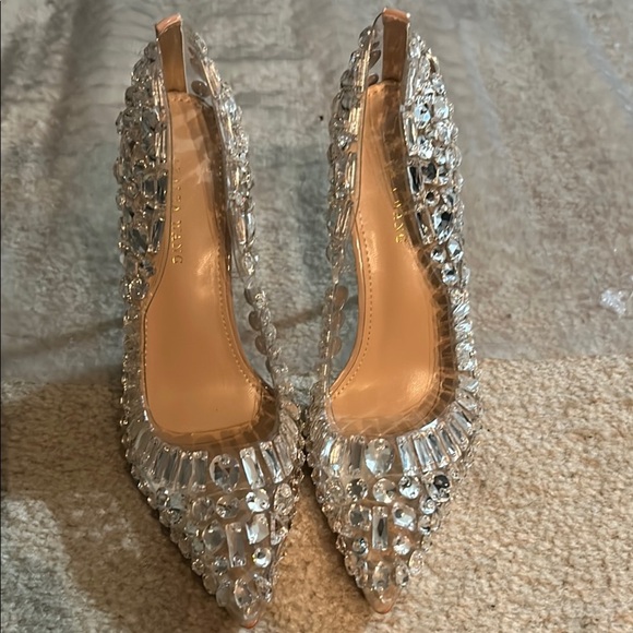 Steve Madden Shoes - Azalea Wang Clear Embellished Women's Heels